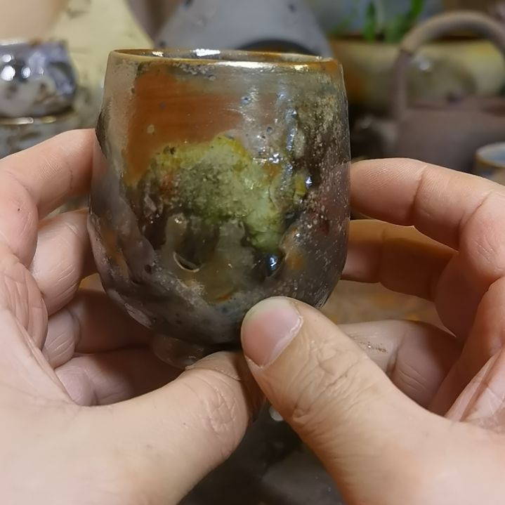 盘手工高温原矿窑变