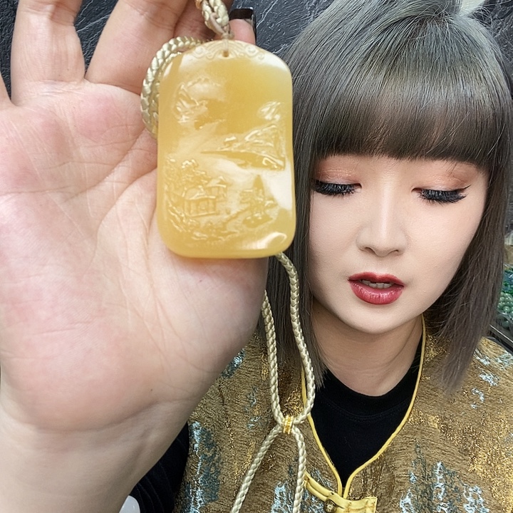 和田玉未镶嵌颈饰