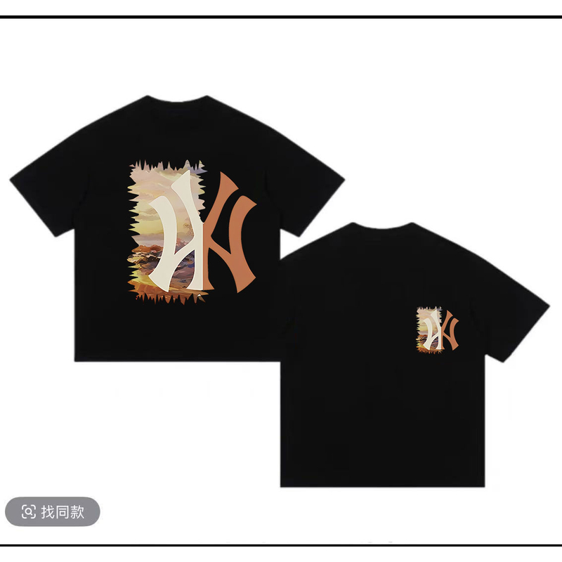 【 43号链接】B奢品仓男女同款 简约重磅情侣百搭潮牌夏季短袖.