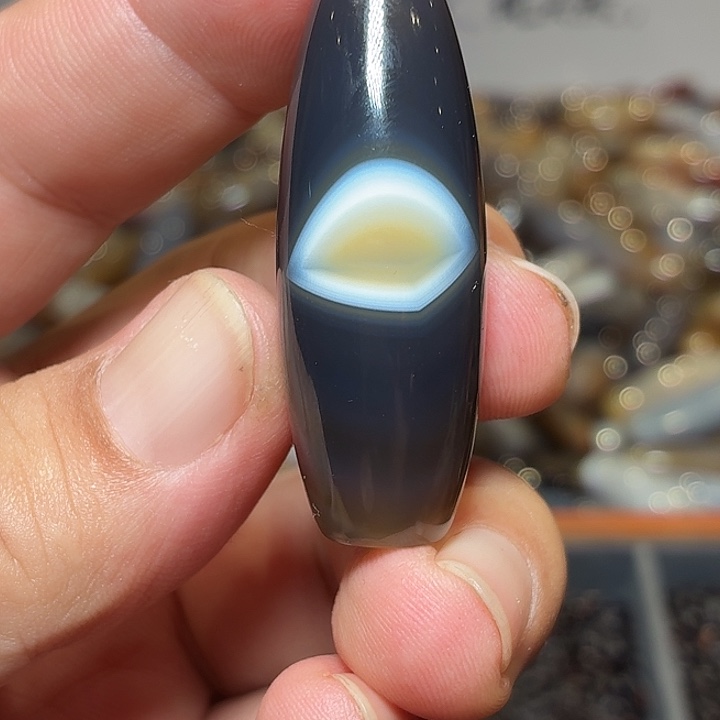 玛瑙/玉髓裸珠_HEIMORI 天然天珠