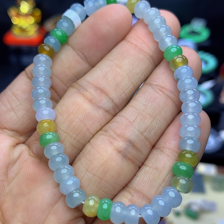 翡翠手链未镶嵌翡翠 6.1 