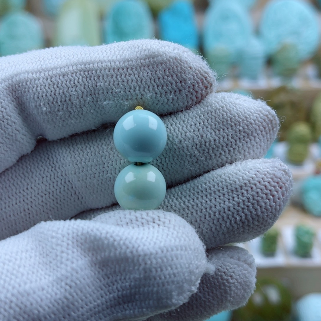 绿松石未镶嵌珠宝奇石11mm