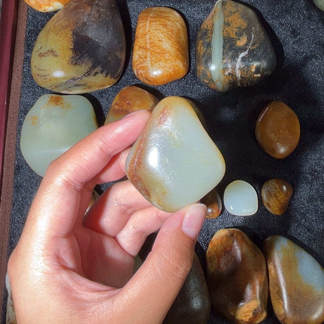 和田玉未镶嵌挂件58.3