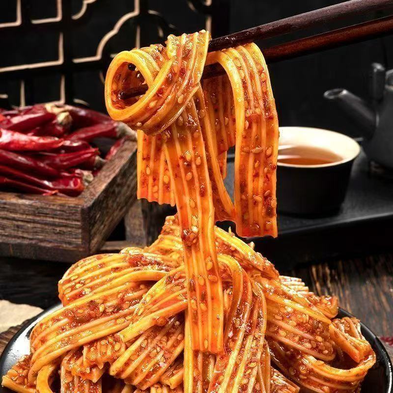 姚依雪香辣/麻辣素牛板筋100g*5袋宿舍解馋休闲零食