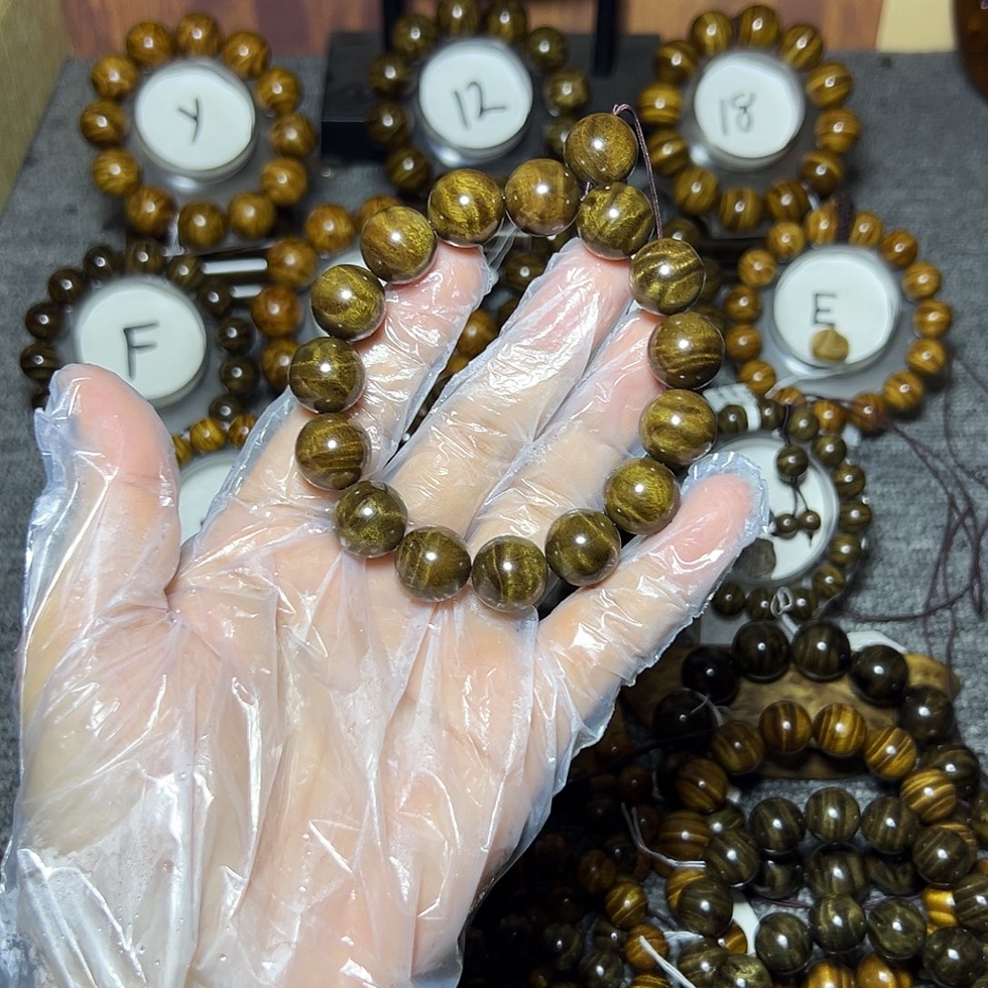 手串/手链阴沉木阴沉黄1.5