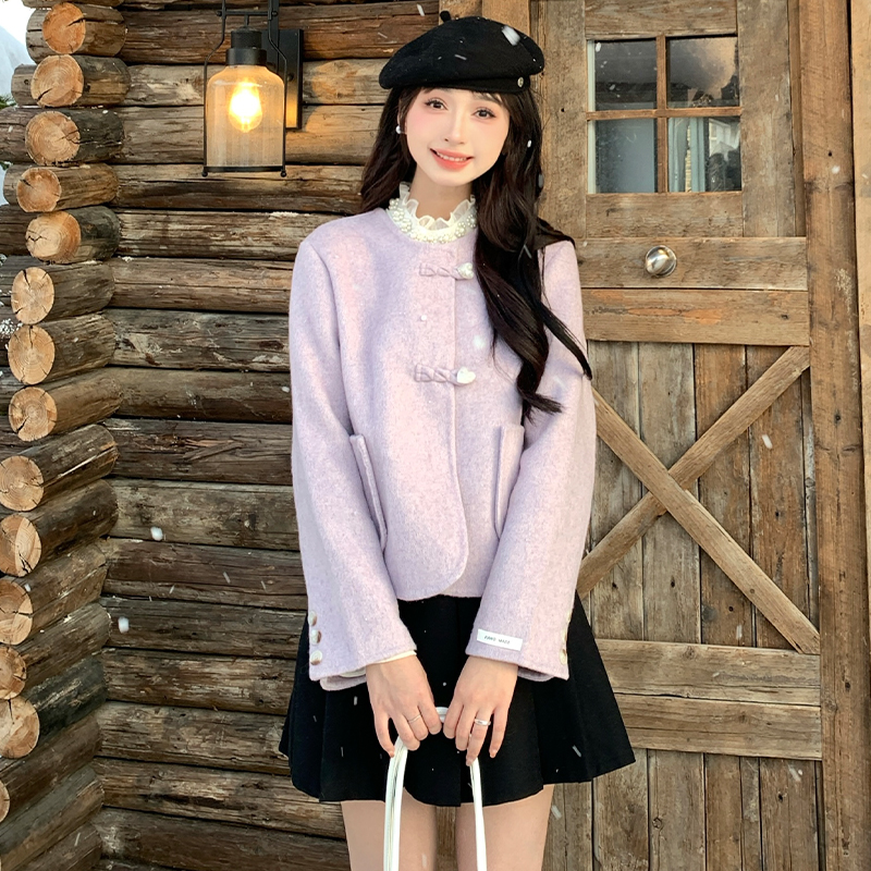 慕兔法式复古轻熟百搭短外套女2024秋季小个子宽松长袖上衣