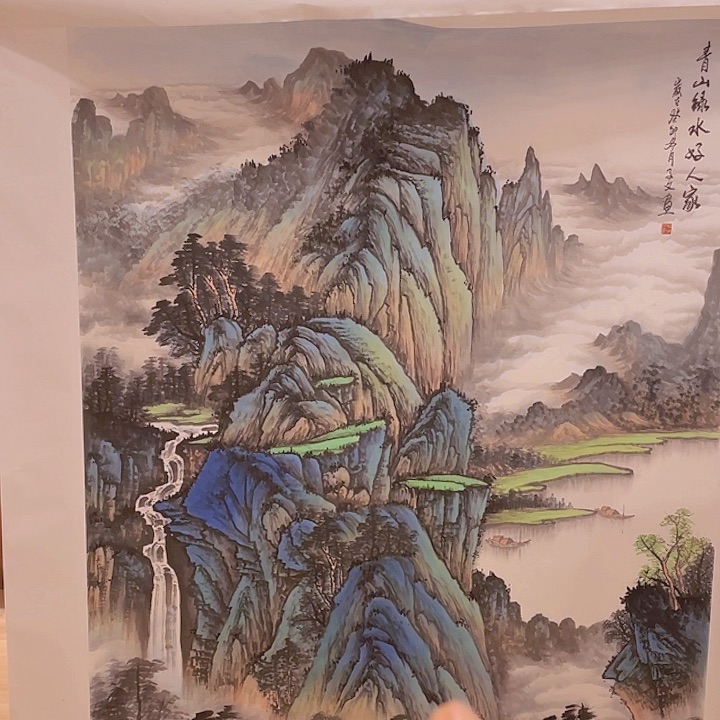 国画宋庄的一个小镇上