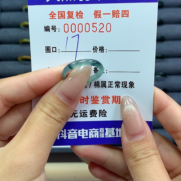 翡翠戒指未镶嵌      0520