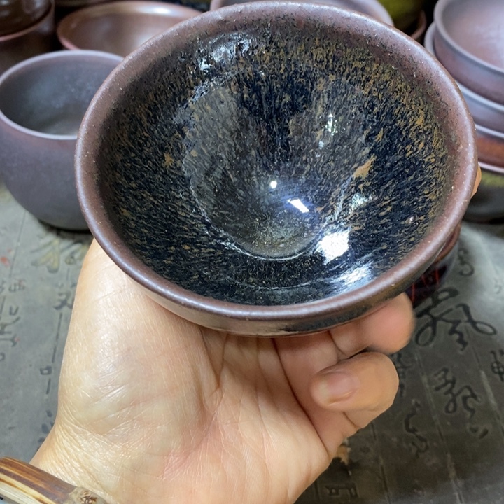 茶盏建阳建盏微瑕束口
