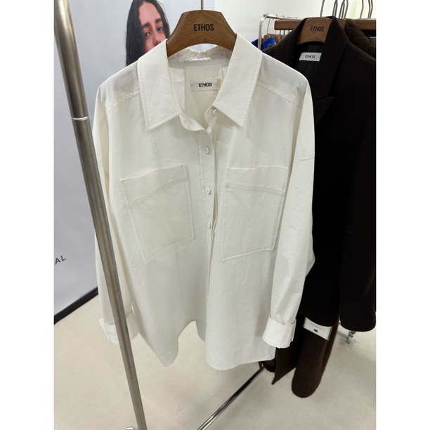 SANSTORE ETHOS 大口袋廓形衬衫 25秋冬