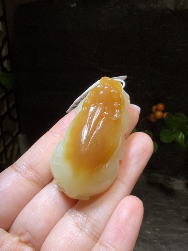 新疆且末糖黄口～貔貅41克