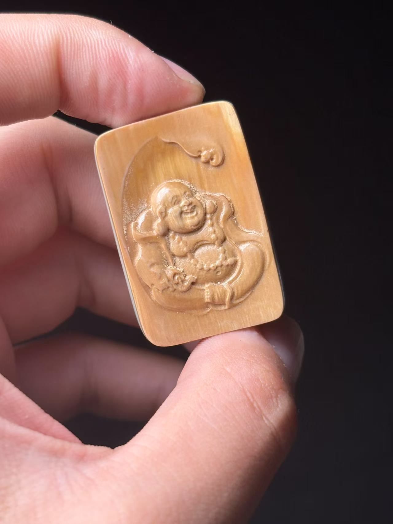 丰骨「猛犸象牙·雕刻」A08-25*36mm 材质保真 假一罚四