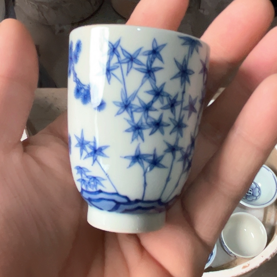 杯青花瓷器青花瓷器