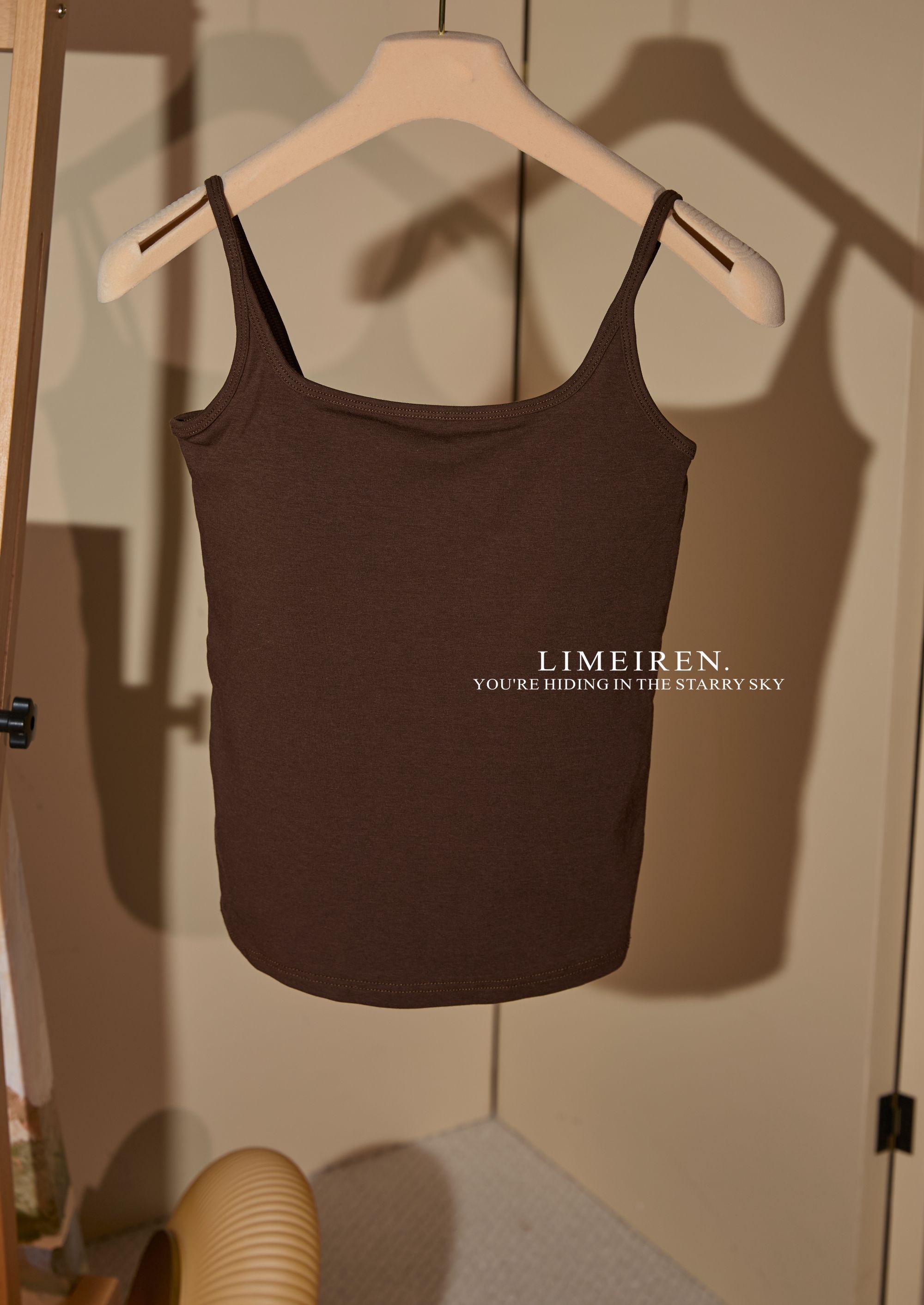 LIMERENCE  巨好穿带胸垫吊带背心可外穿纯欲休闲