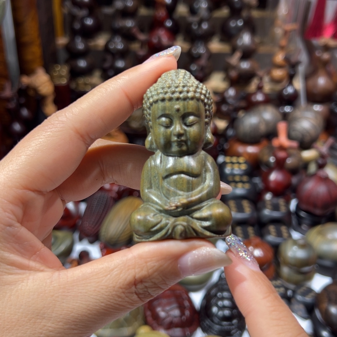 香榧木绿檀绿檀宝宝佛