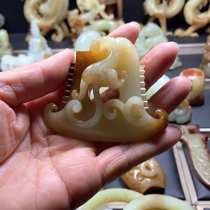 和田玉挂件未镶嵌奋*斗