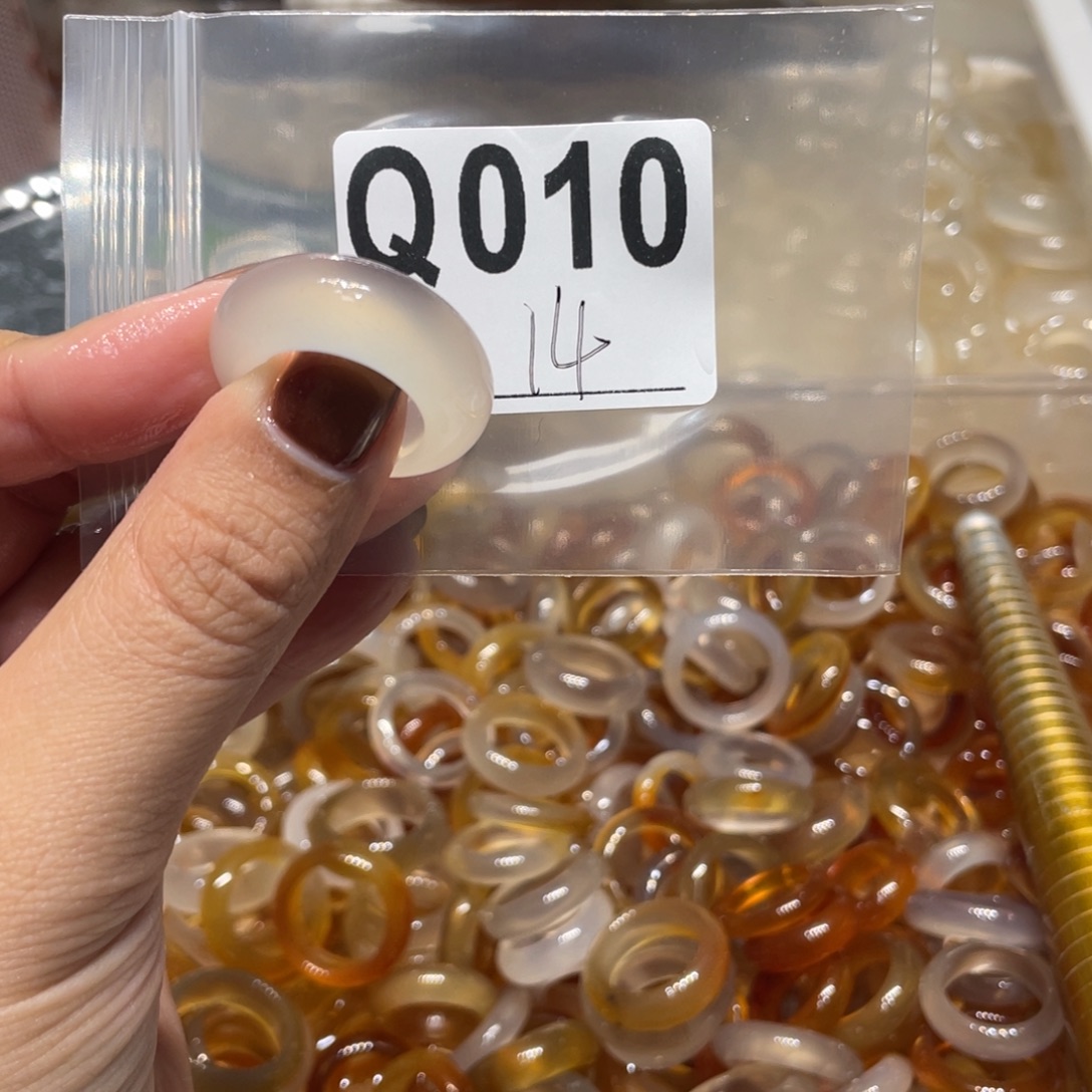 玛瑙/玉髓未镶嵌戒指010