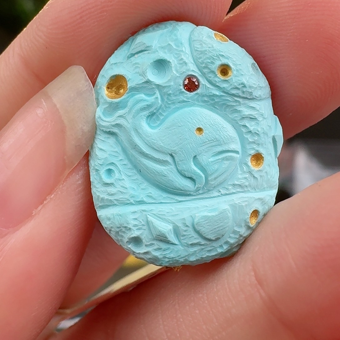 绿松石珠宝奇石未镶嵌