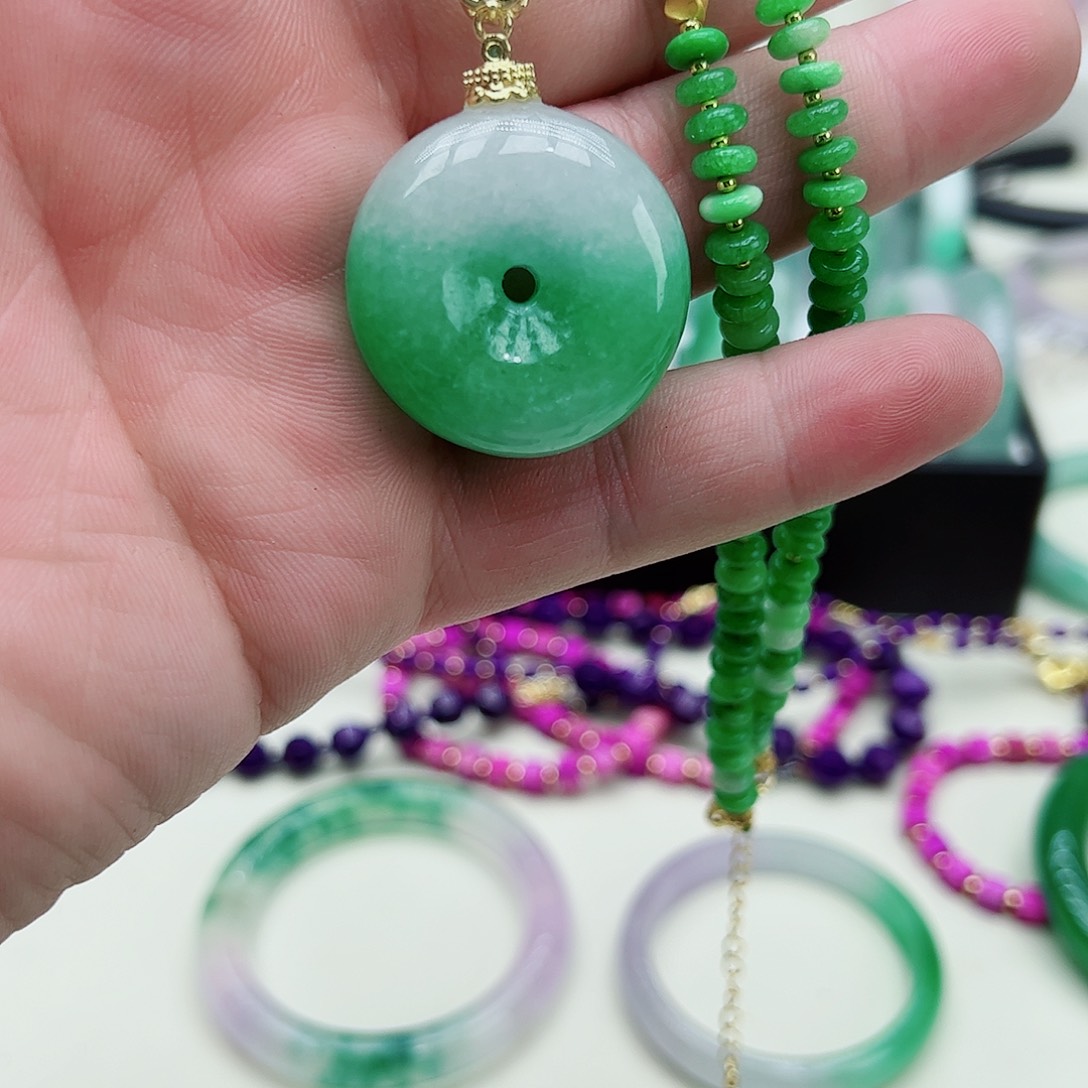 蜜蜡吊坠(赠链)银S925镶嵌