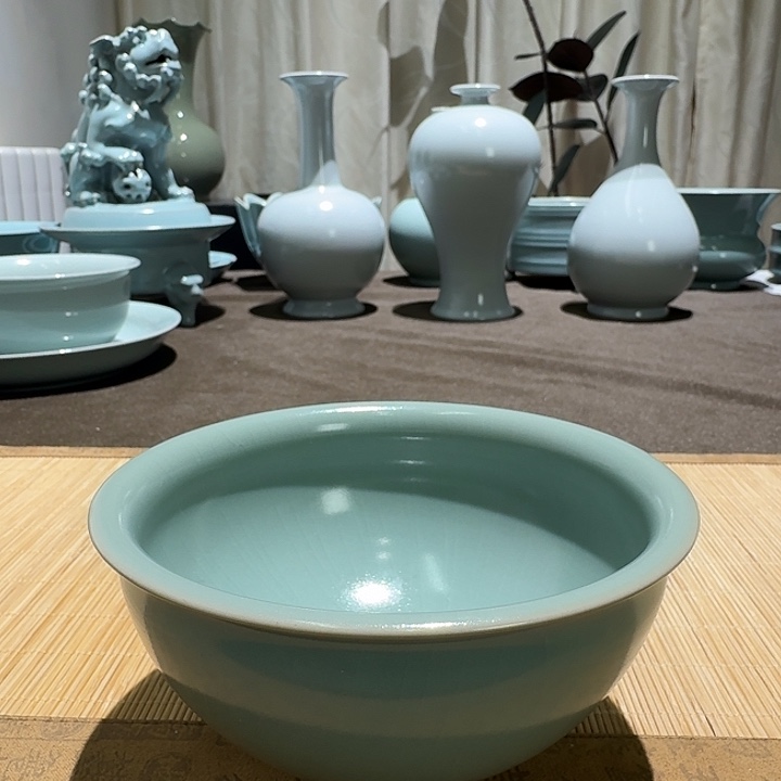 陶摆件全手工，盏碗。