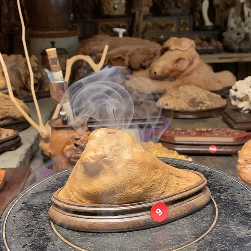 【闪购商品】9号荔枝木香炉工艺