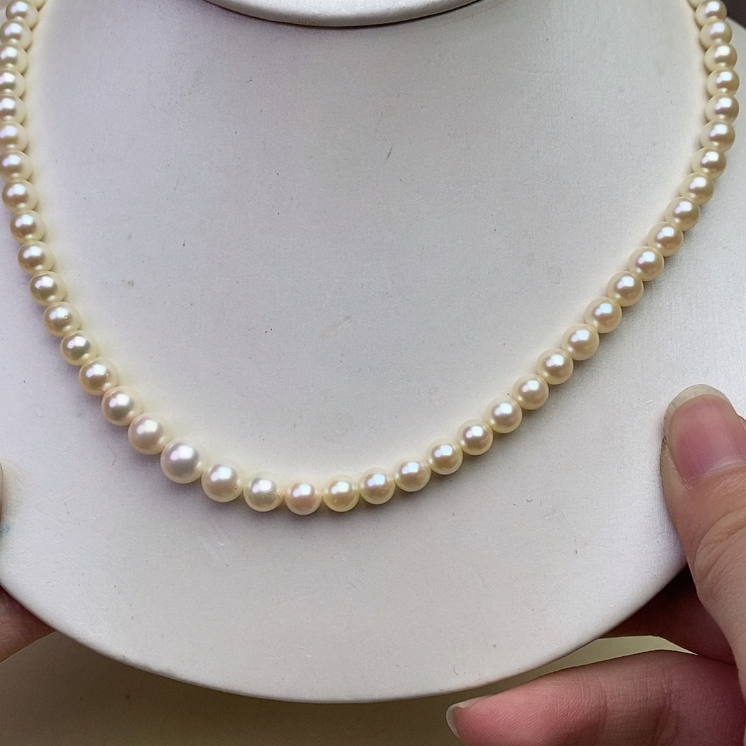 淡水珍珠颈饰银S925镶嵌