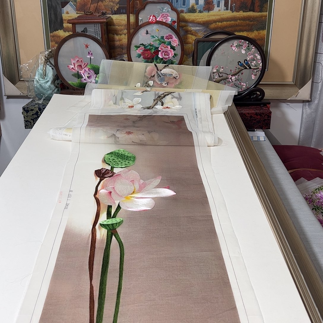 刺绣纯手工刺绣画