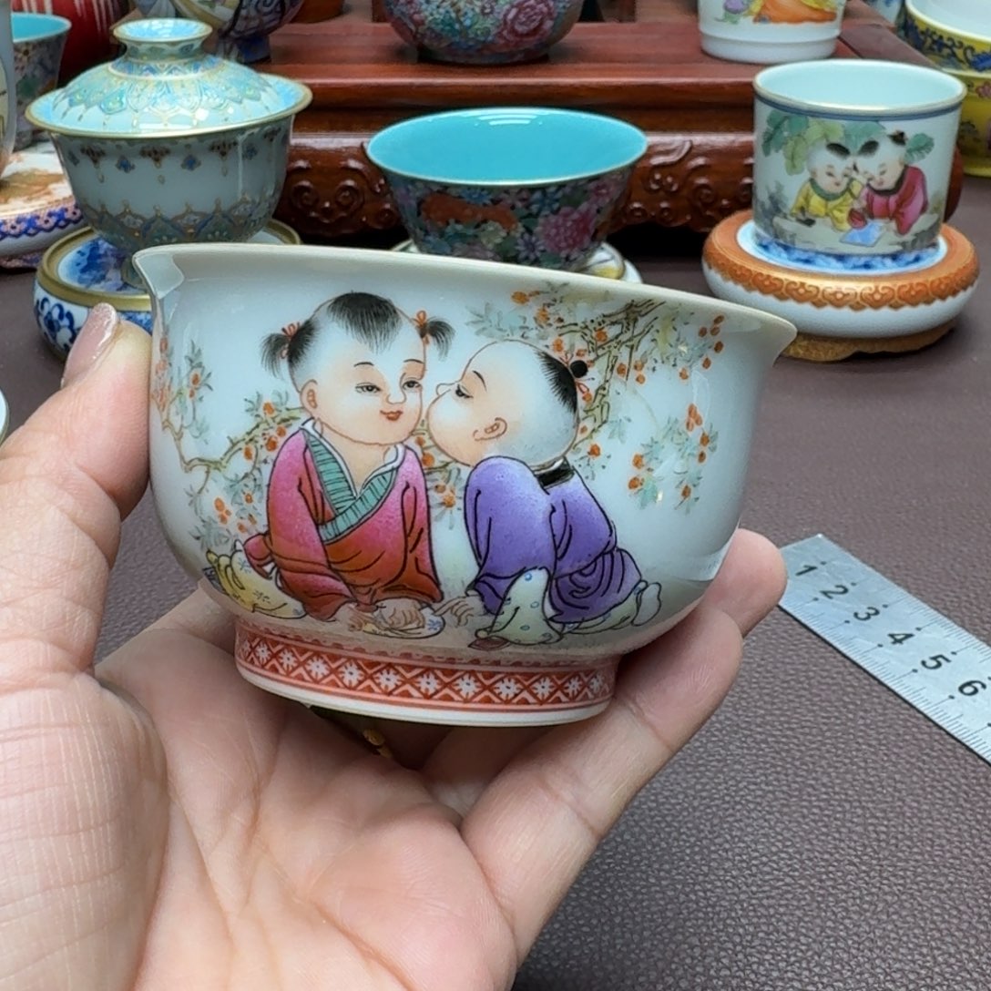 瓷片景德镇仿古手工制作精品展示