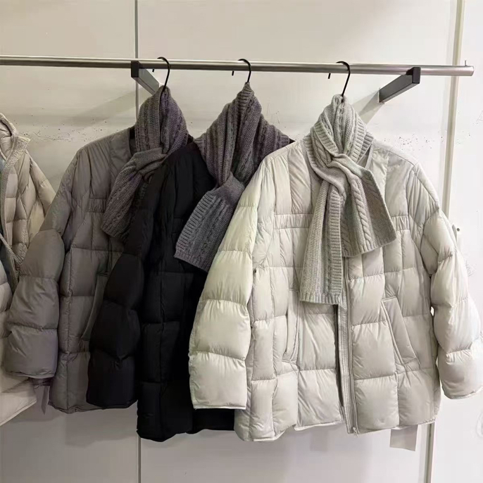 保暖女宽松中长外套围巾时尚加厚冬季新款（拉萨）