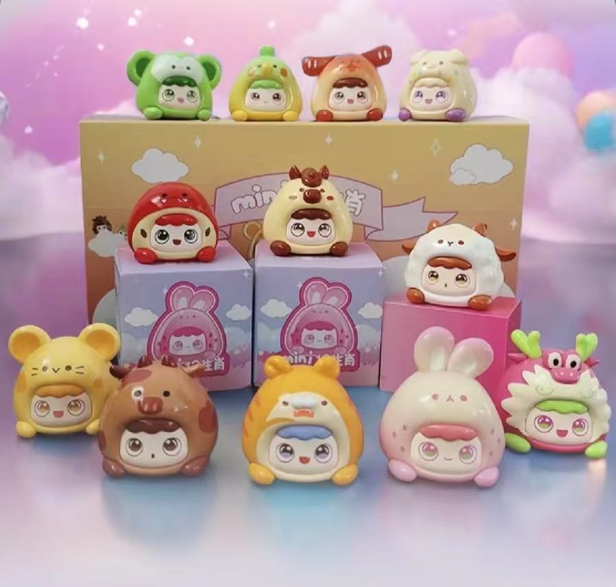 [对号入座]12生肖MINI盲盒摆件1个