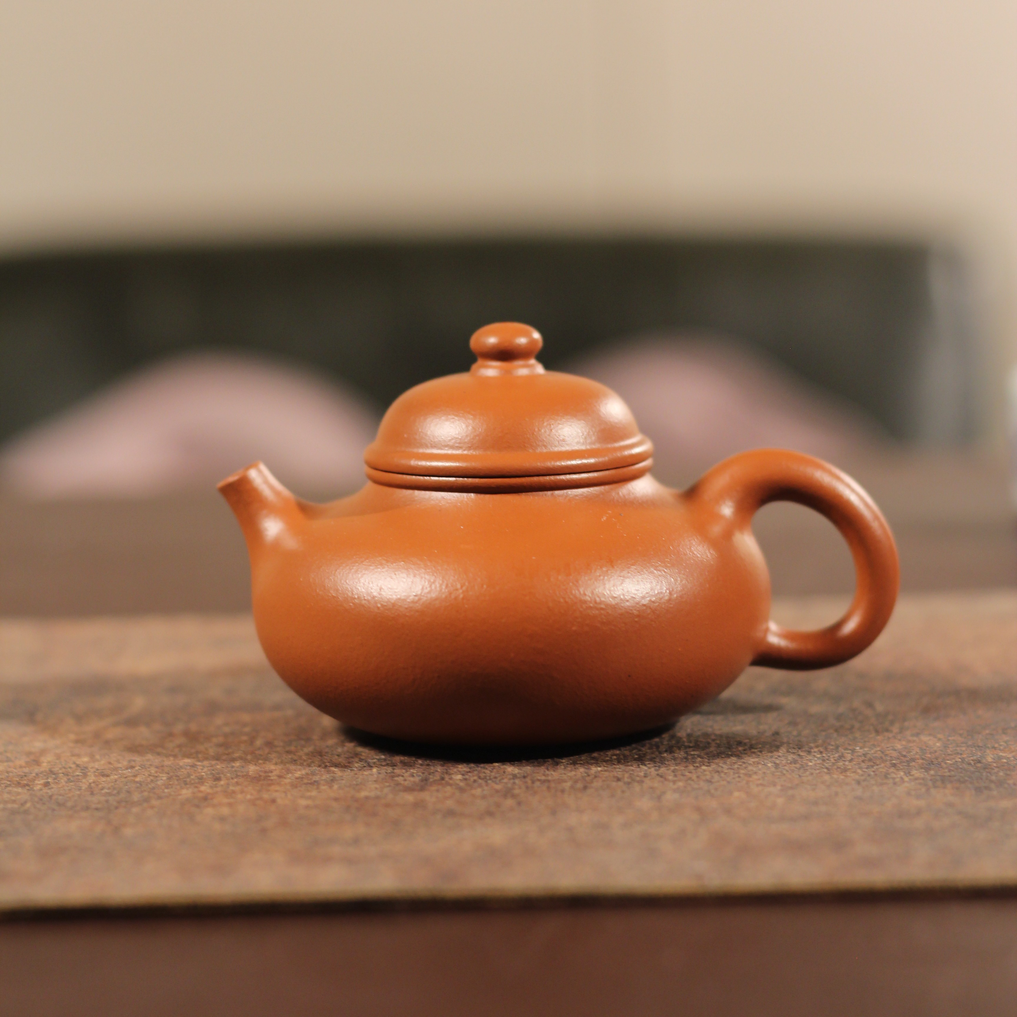 交朋友款【容天】壶，泥料朱泥，容量150cc。小容量