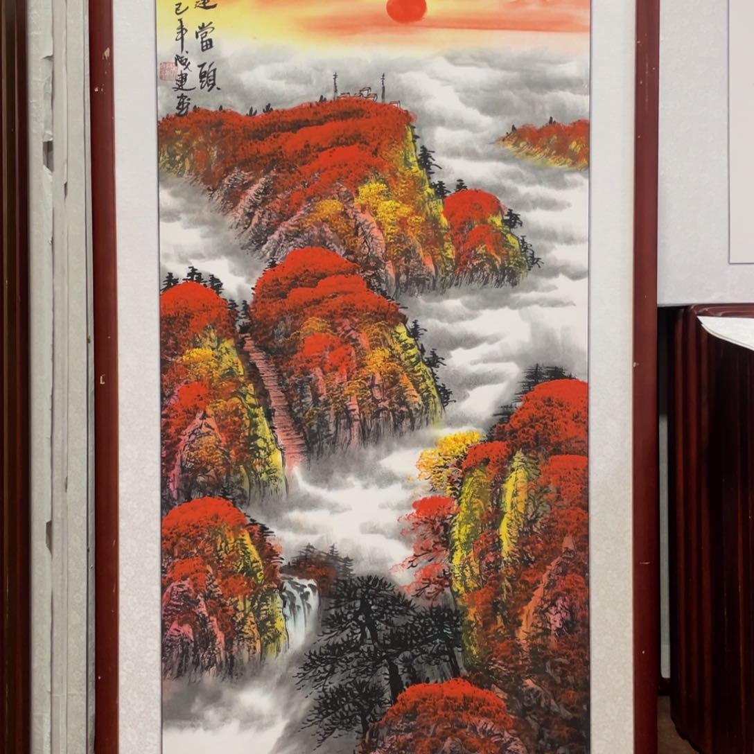 国画带框尺寸63*123厘米