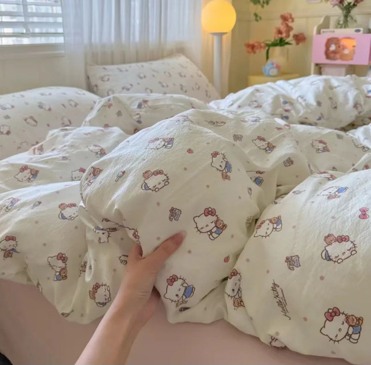 【预热双12】【春秋被】甜筒凯蒂200X220CM可机洗单人双人被冬被子