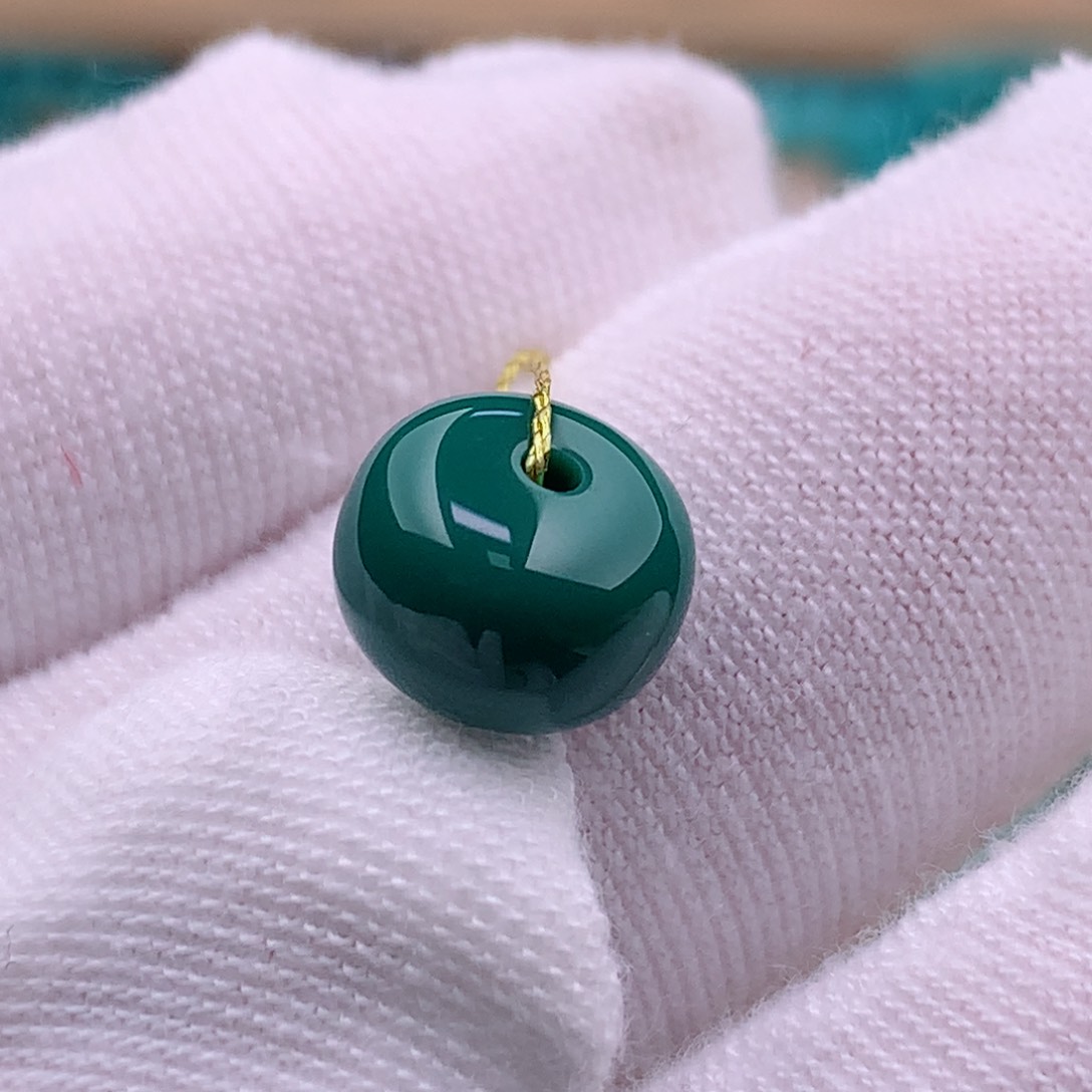 绿松石珠宝奇石未镶嵌8.9✖️6.4隔珠