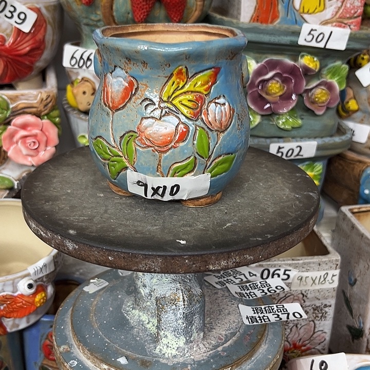 粗陶材质多肉花盆