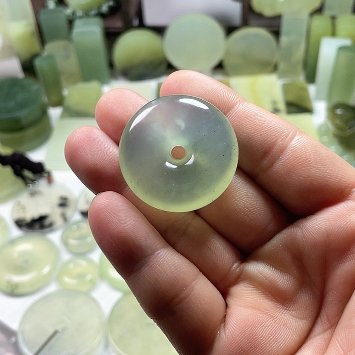 【闪购商品】岫玉挂件未镶嵌海*