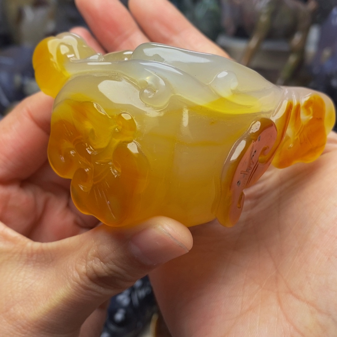 玛瑙/玉髓未镶嵌手把件