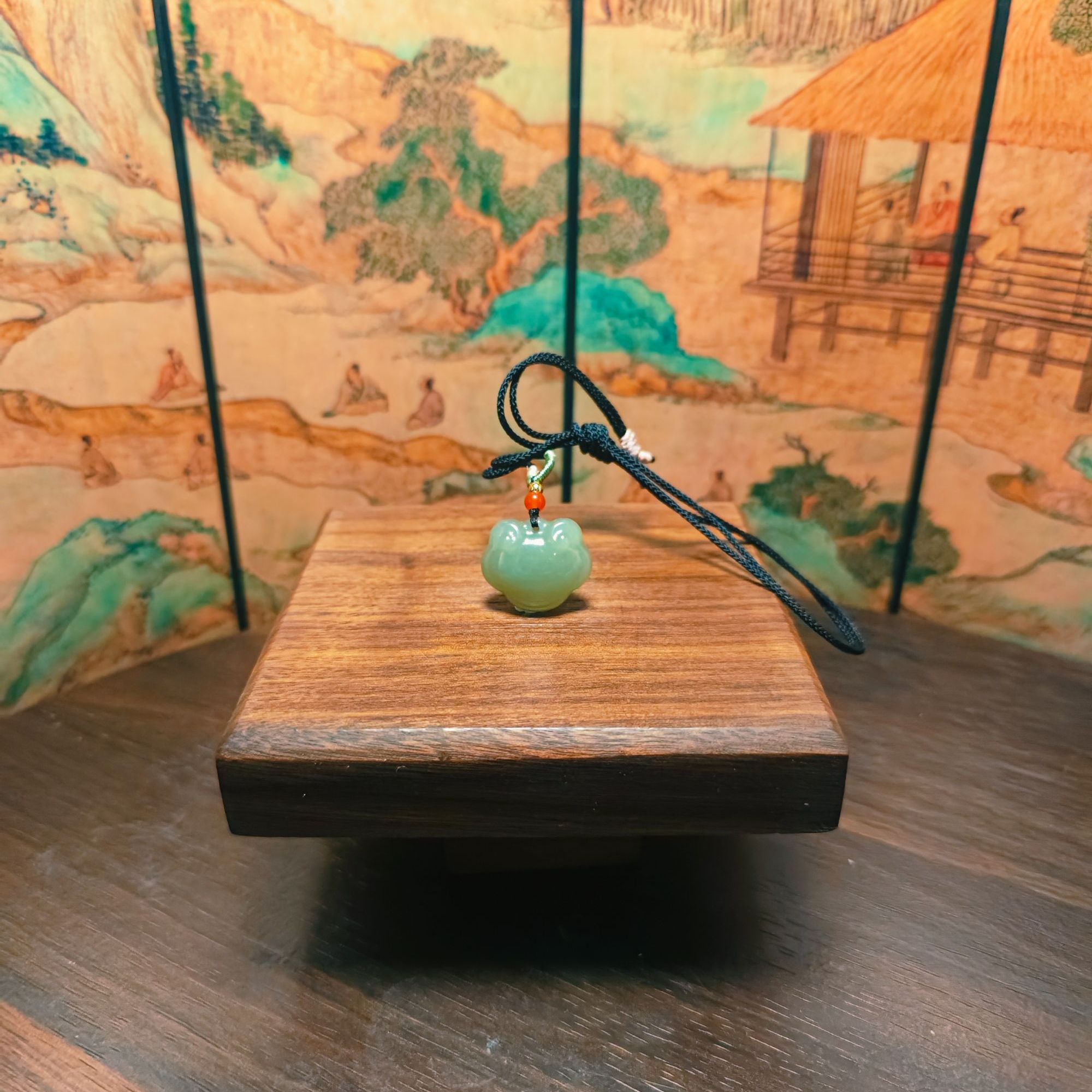 N和田玉平安锁吊坠3746