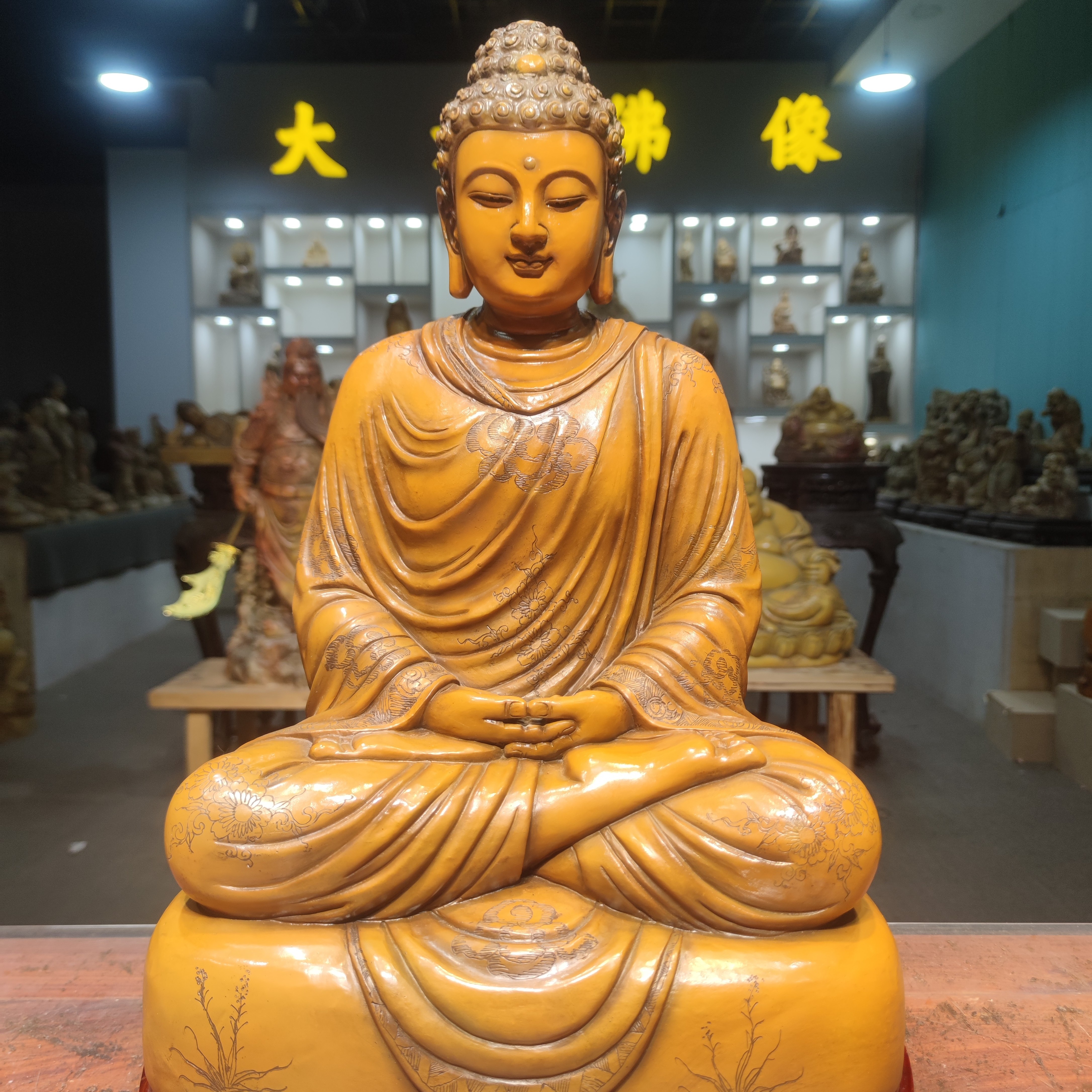 石雕释迦牟尼如来创意家用观世音地藏王