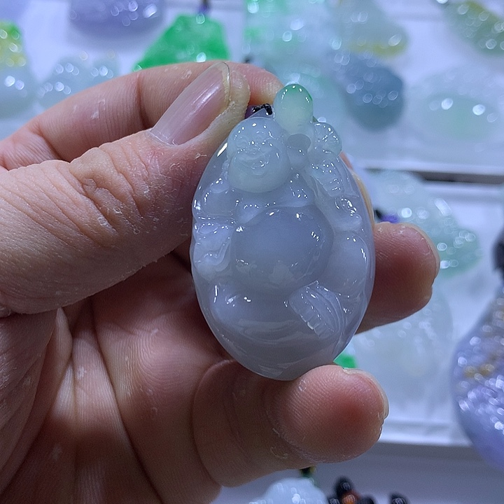 翡翠未镶嵌颈饰天然翡翠A货吊坠