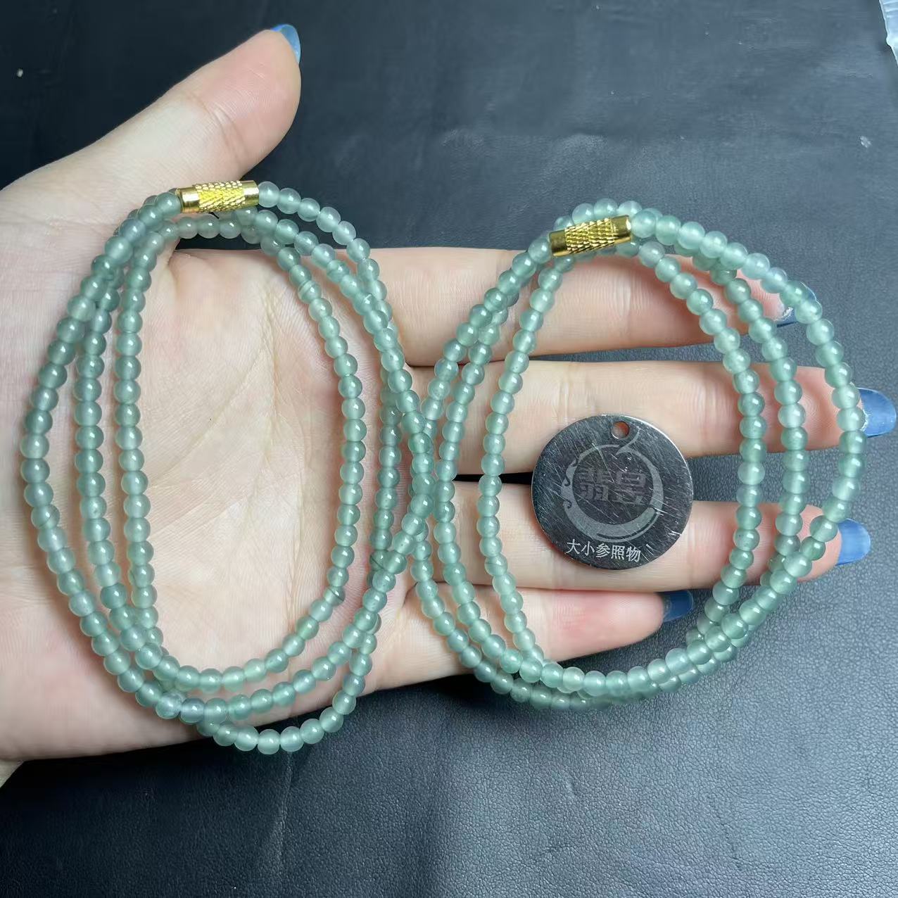 翡昱-N83-66799-天然A货翡翠珠链/约3+/约175颗/-多样性发其一