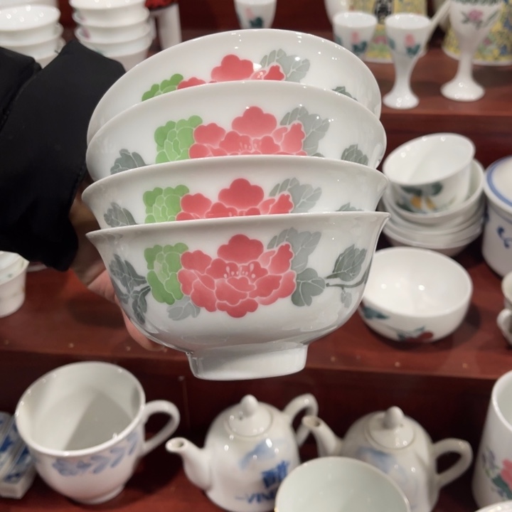 陶瓷风**诺醴陵高温瓷釉下4个