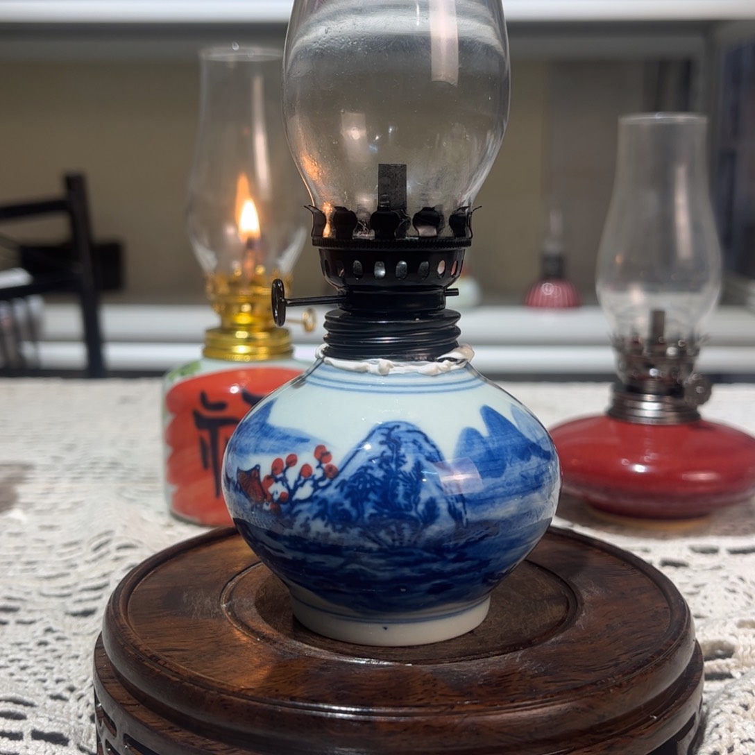 摆件景德镇陶瓷香薰灯