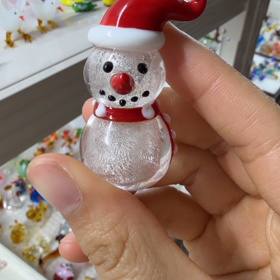 小***乖琉璃手工艺品雪人