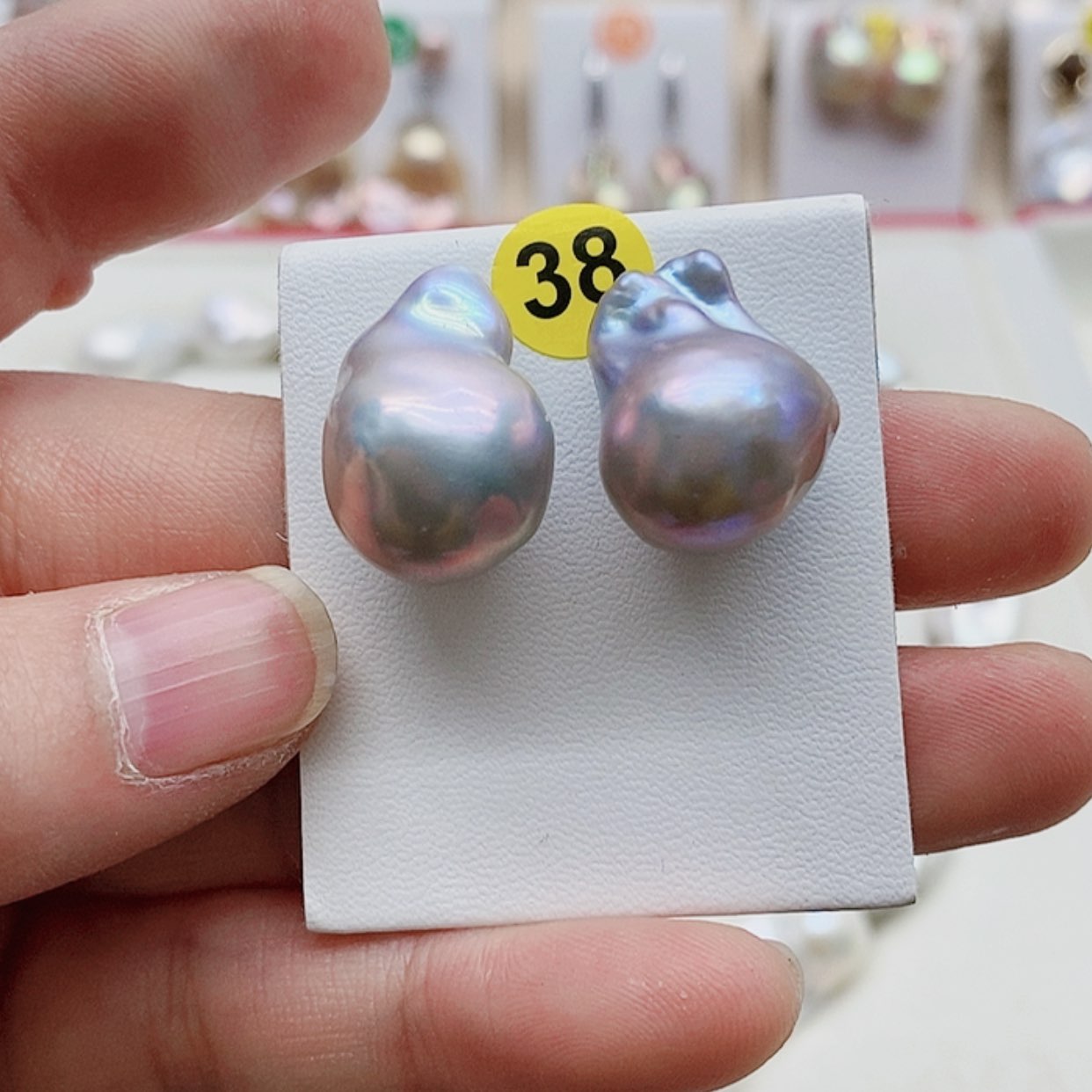 【闪购商品】淡水珍珠耳饰银S925镶嵌