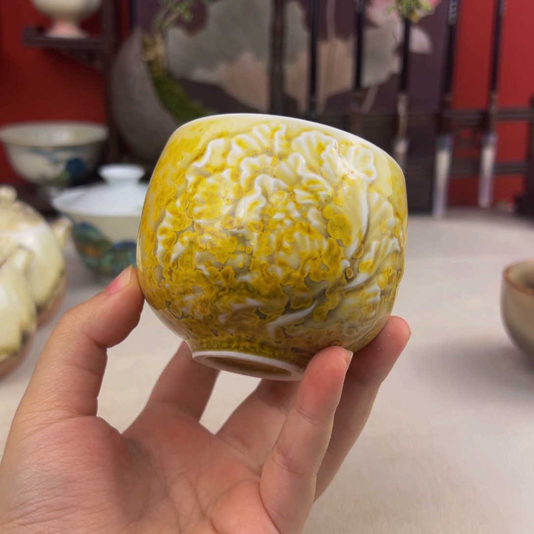 杯子纯手工柴烧主人杯