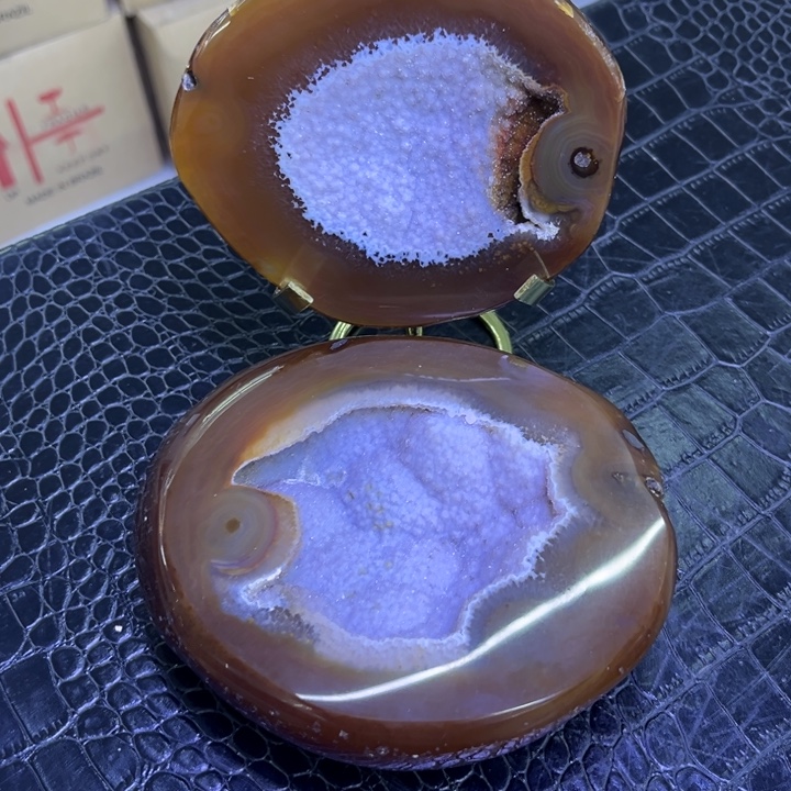 珠宝半成品水晶未镶嵌粉软盆