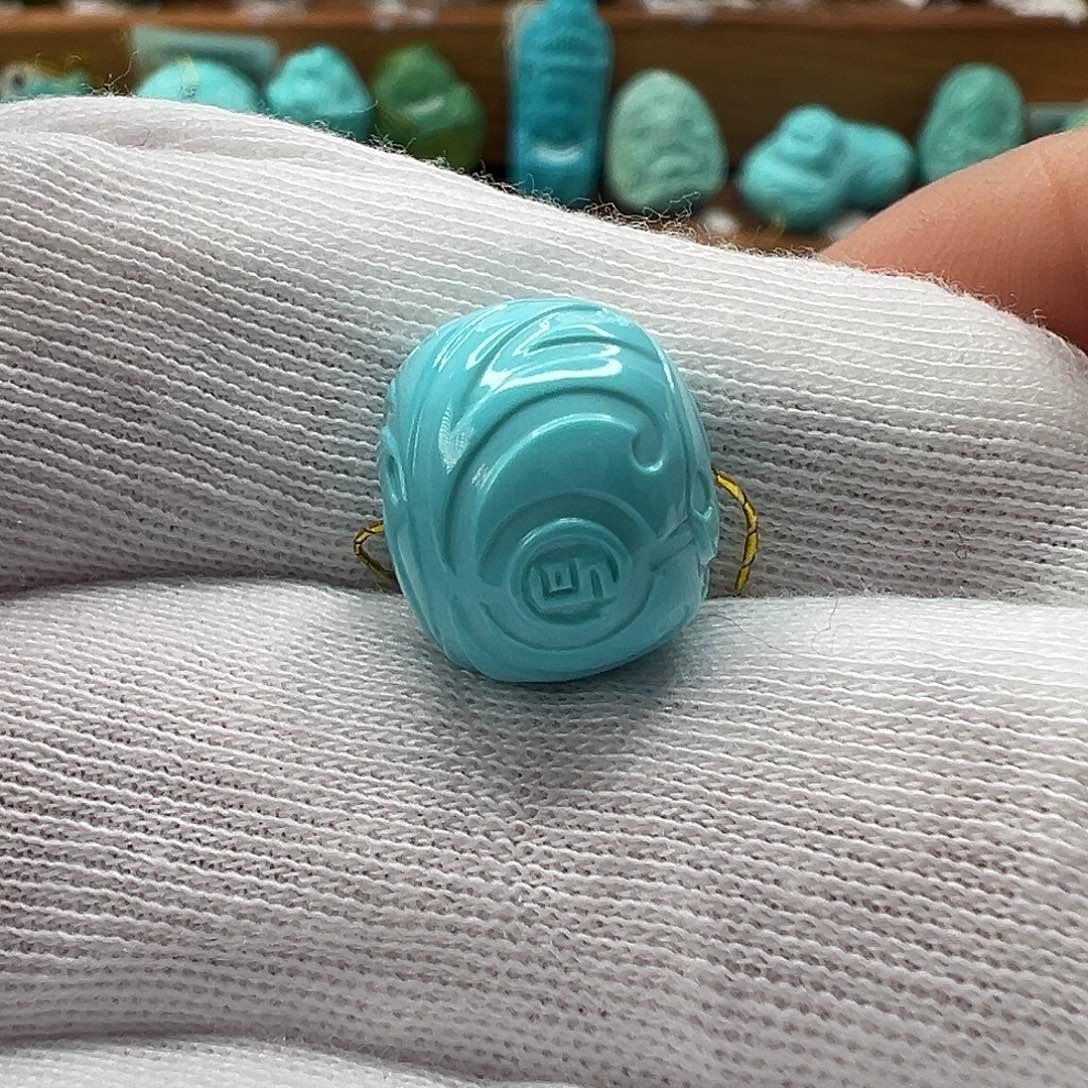 绿松石博古珠 未镶嵌