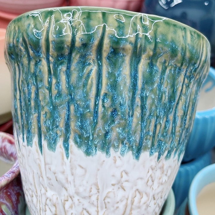 多肉绿植陶瓷花盆9.9包邮，有孔