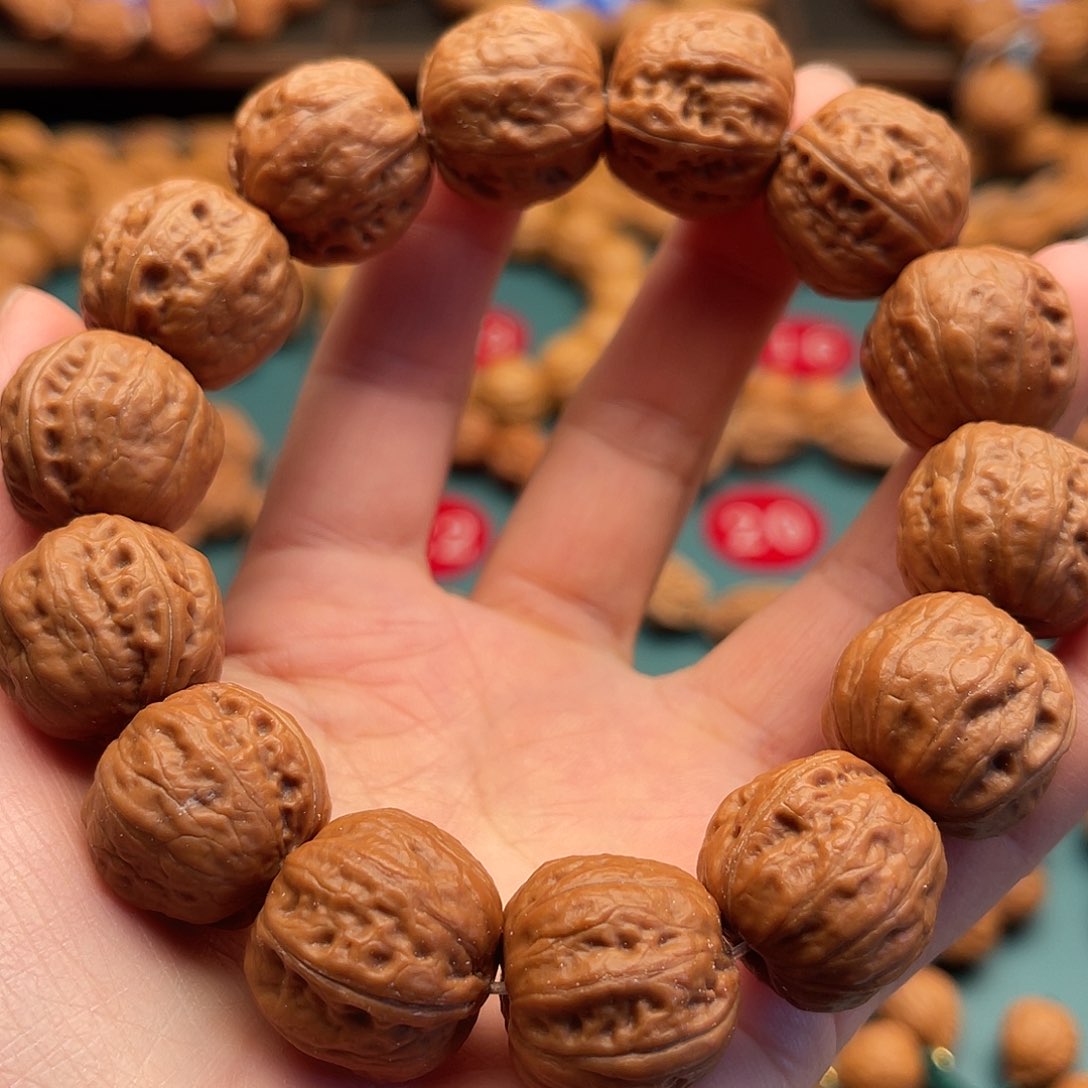 文玩核桃手串20尺寸方块八楞